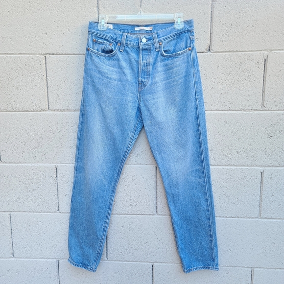 Levi’s | Wedgie Icon in Athens Pushed High Rise Slim Straight Jeans Size 28 - Picture 2 of 11